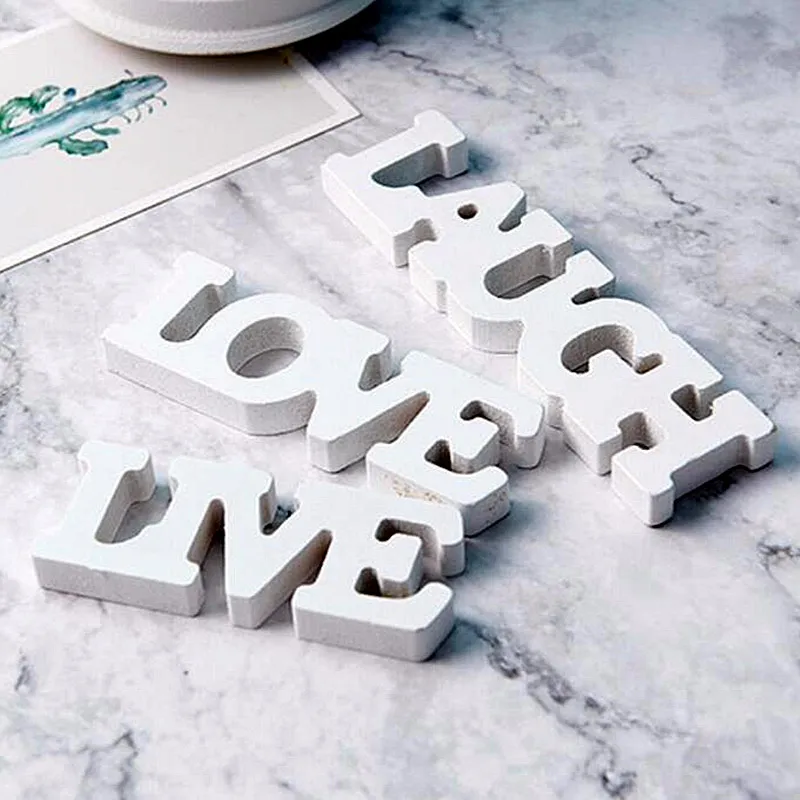 LOVE/LAUGH/LIVE Wooden Letters Wedding Sign For Sweet Heart Table Decor Romantic Marriage Party Decorative Accessories