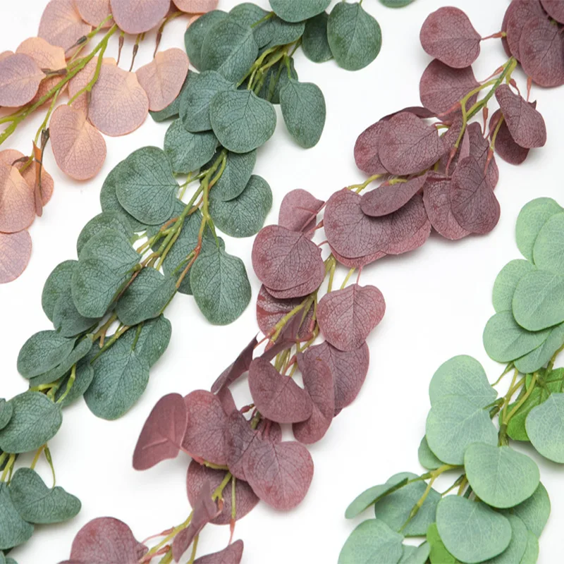 

Wedding Decoration Artificial Plants Green Eucalyptus Vines Rattan Artificial Fake Plants Ivy Wreath Wall Decor Vertical Garden