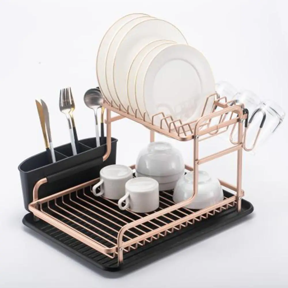 

Dish Drying Rack Kitchen Shelf Organizer Over Sink Utensils Holder Bowl Dish Draining Shelf Kitchen Storage Rack