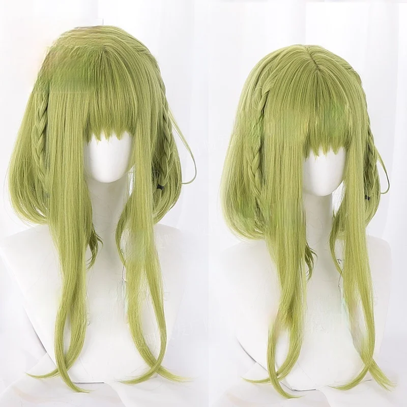 

Nanamine Sakura Cosplay Toilet Bound Hanako Kun Cosplay Women 45cm Green Wig Cosplay Anime Cosplay Wig Heat Resistant Synthetic