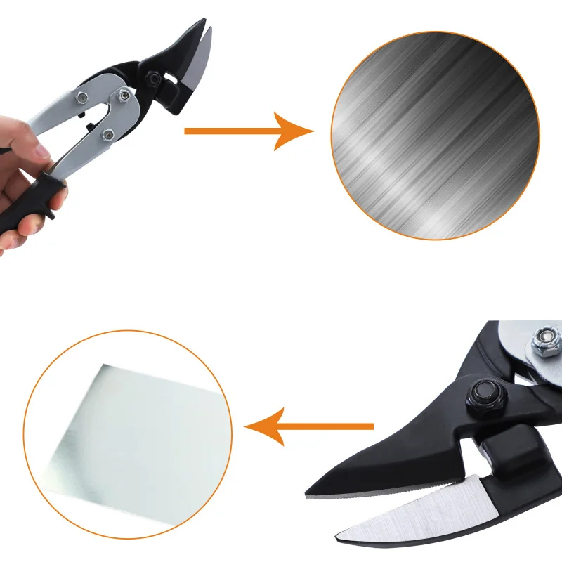 

Metal Sheet Cutting Scissor Iron Sheet Shears Steel Wire Gauze Cutting Multi-purpose Scissors Tin Snips Tools