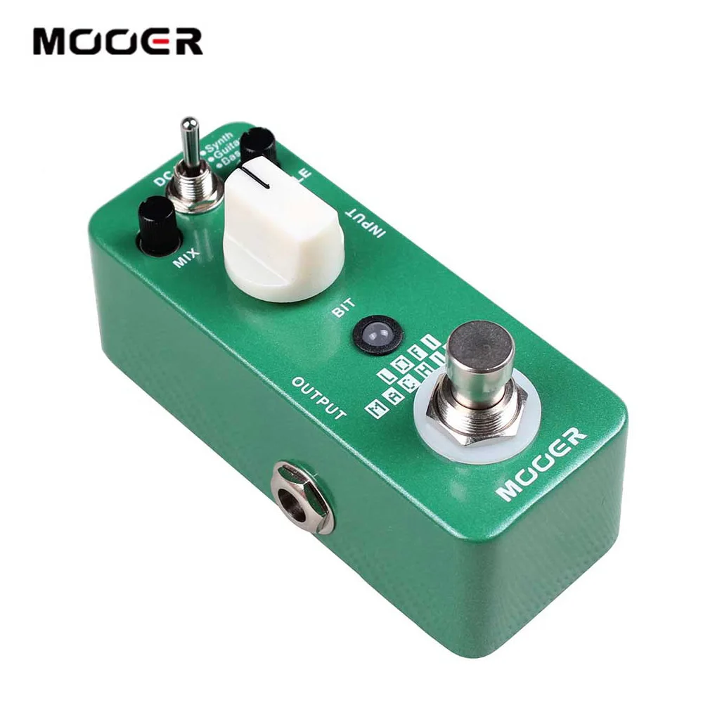 Устройство MOOER LOFI для создания эффектов на гитаре 3 режима работы с гитарой басами