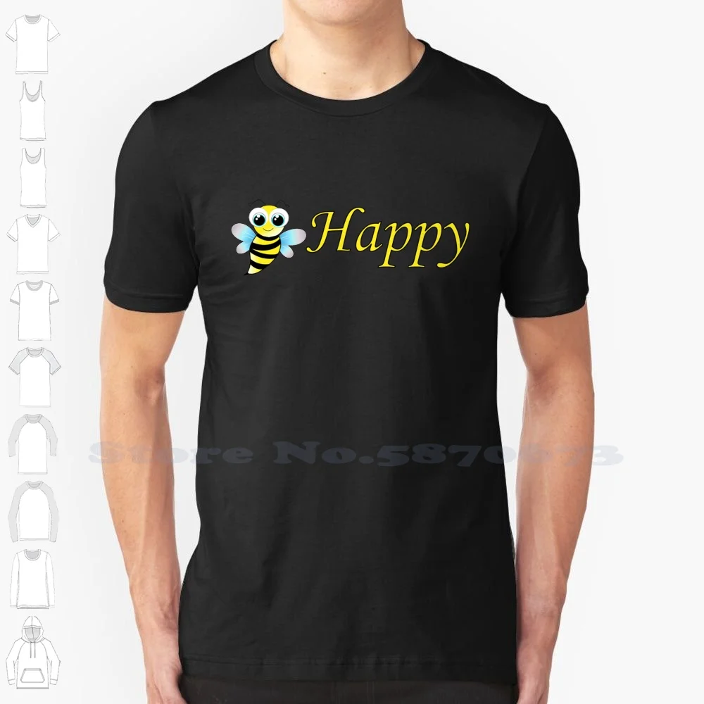 

Bee Happy Essential Sticker Cool Design Trendy T-Shirt Tee Bee Happy Bees Be Happy Save The Bees Honeybee Be Kind Bumblebee Bee