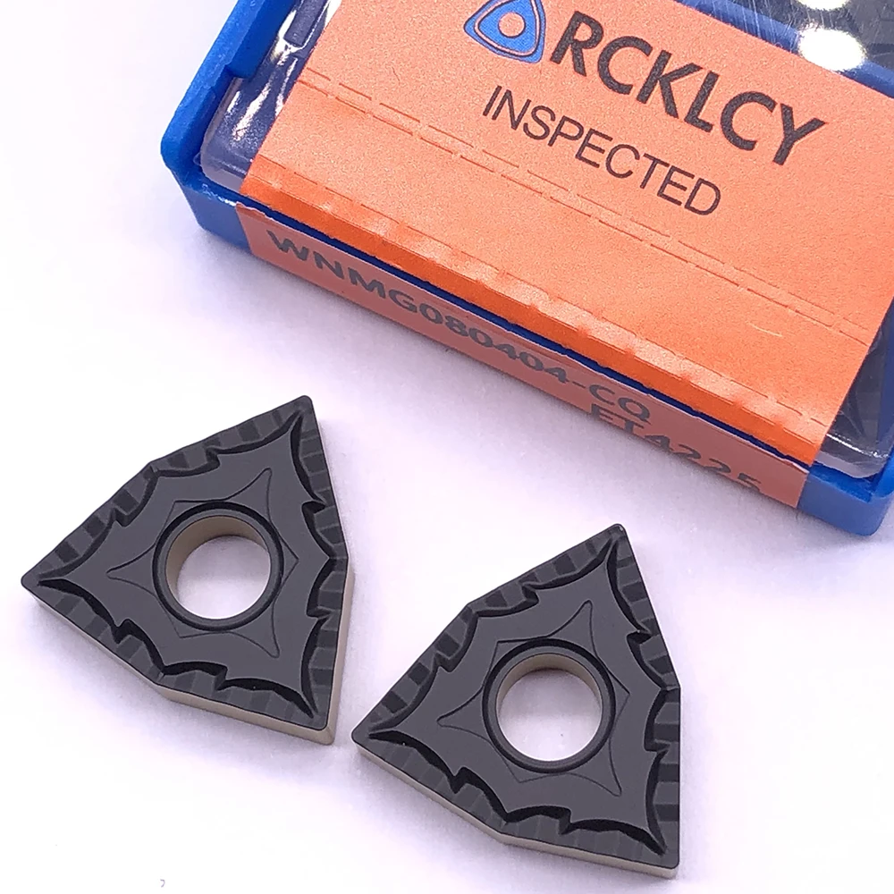 10 шт. RCKLCY WNMG080404 CQ FT4225 обрабатывающие стальные карбидные вставки резак токарный