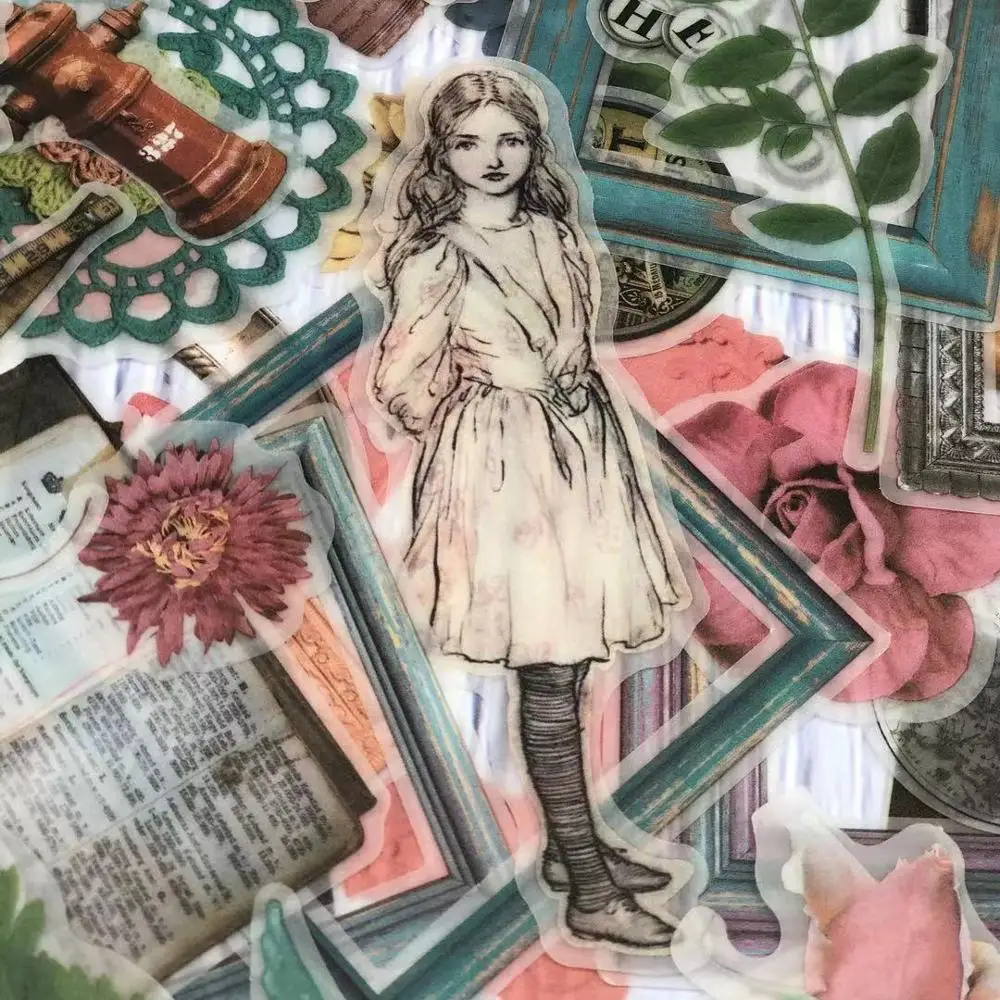 65 шт. винтажные классические наклейки для скрапбукинга | Дом и сад