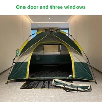 3 4 people four sided ventilation automatic quick open camping tent outdoor 210d oxford cloth mountaineering fishing equipment