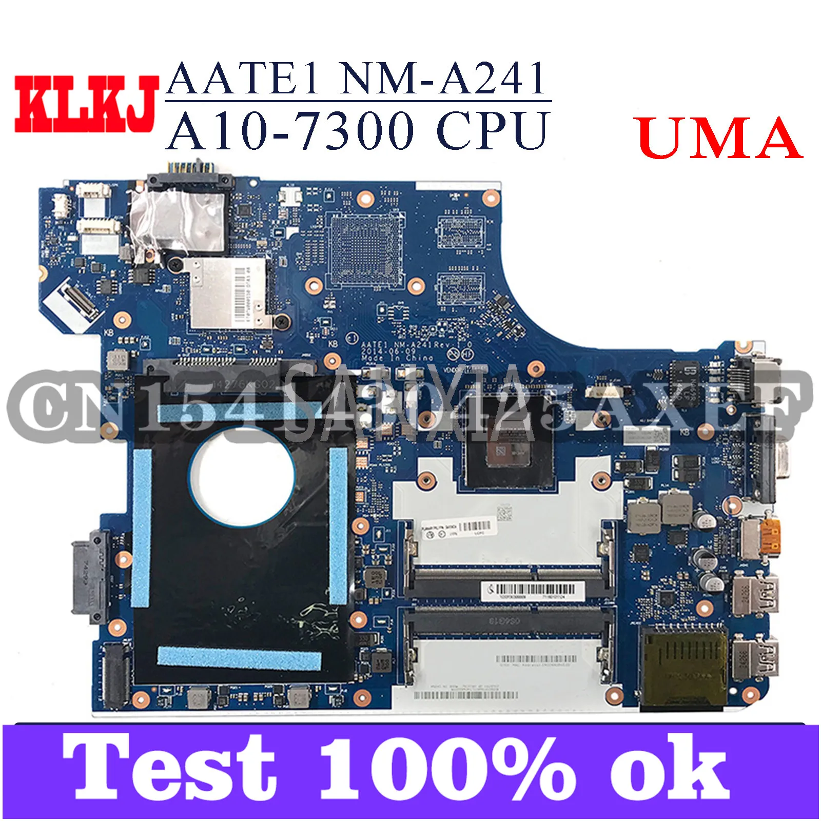 KLKJ AATE1 NM-A241     Lenovo ThinkPad E555    A10-7300 UMA