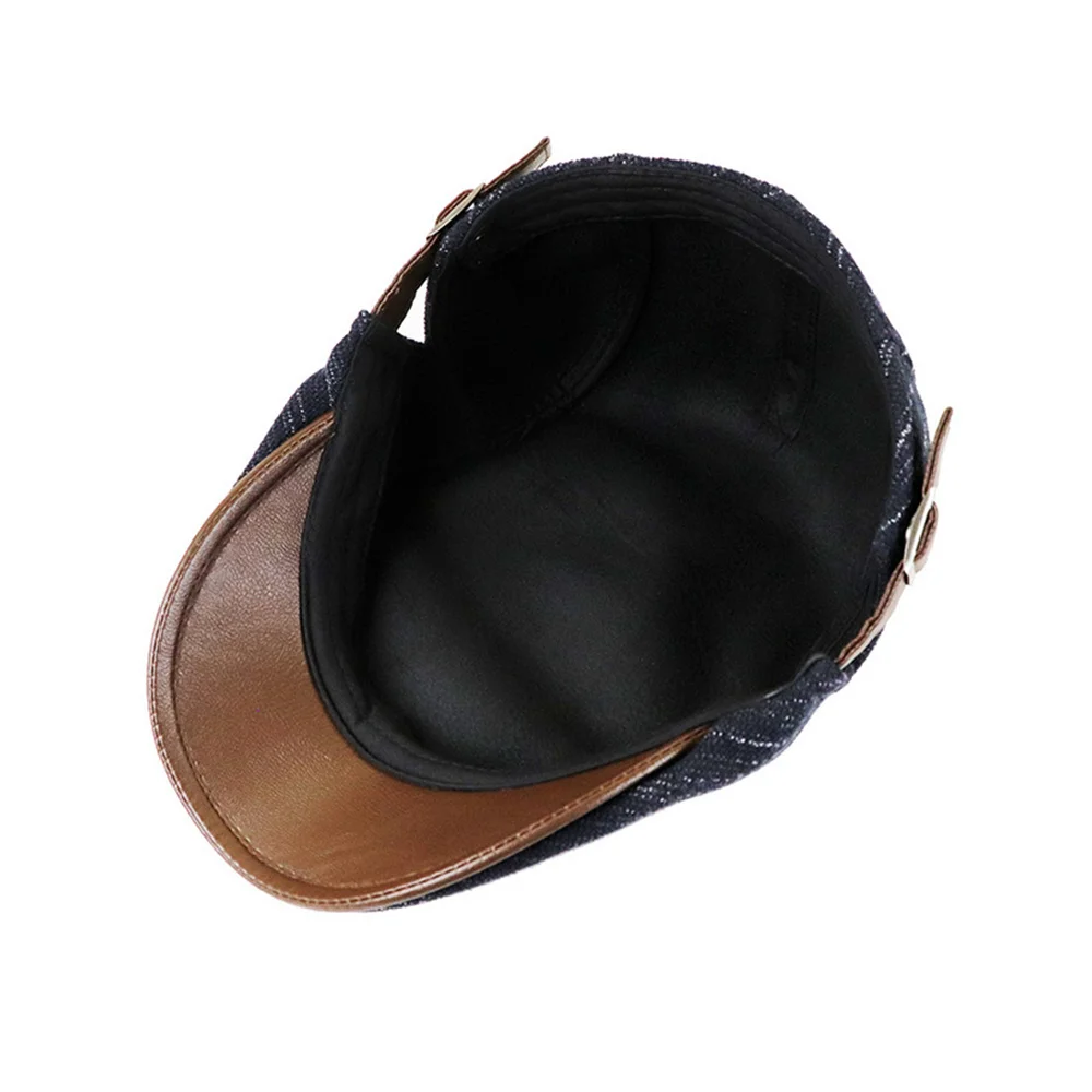 TOHUIYAN классические вязаные шапки газетчика для мужчин осенне зимние мужские