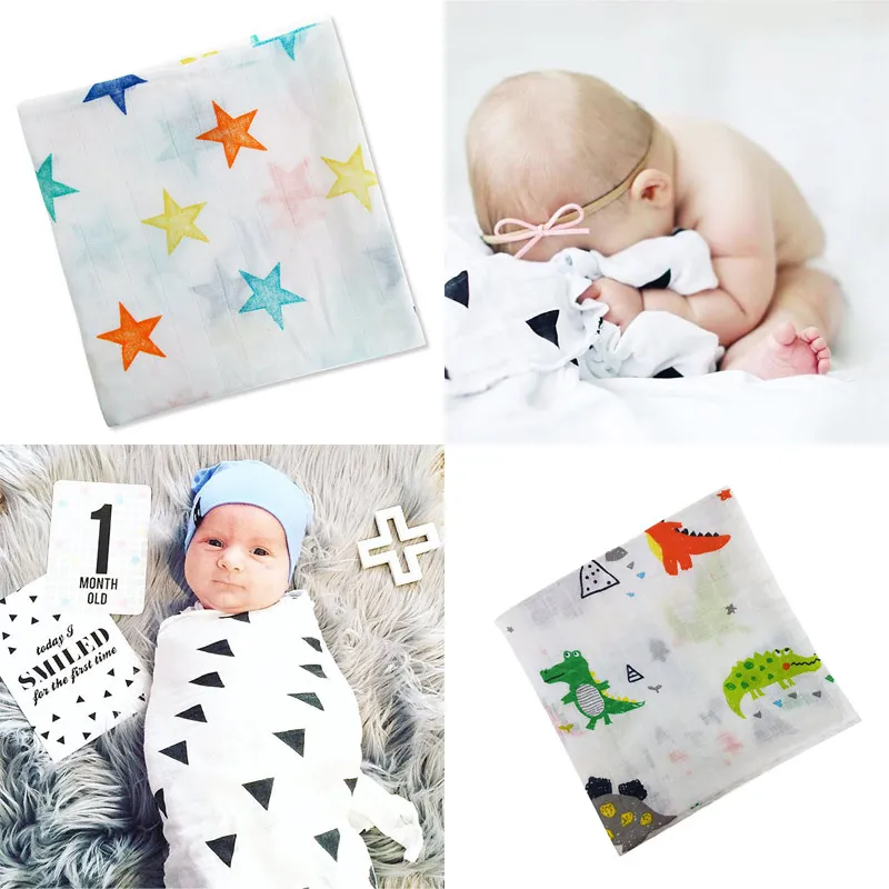 Новое хлопковое детское одеяло мягкое из органического хлопка для новорожденных