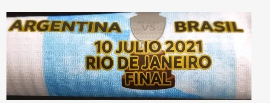 

2021 Copa America Campeon soccer patch Argentina vs. Brazil Championship Final soccer patch