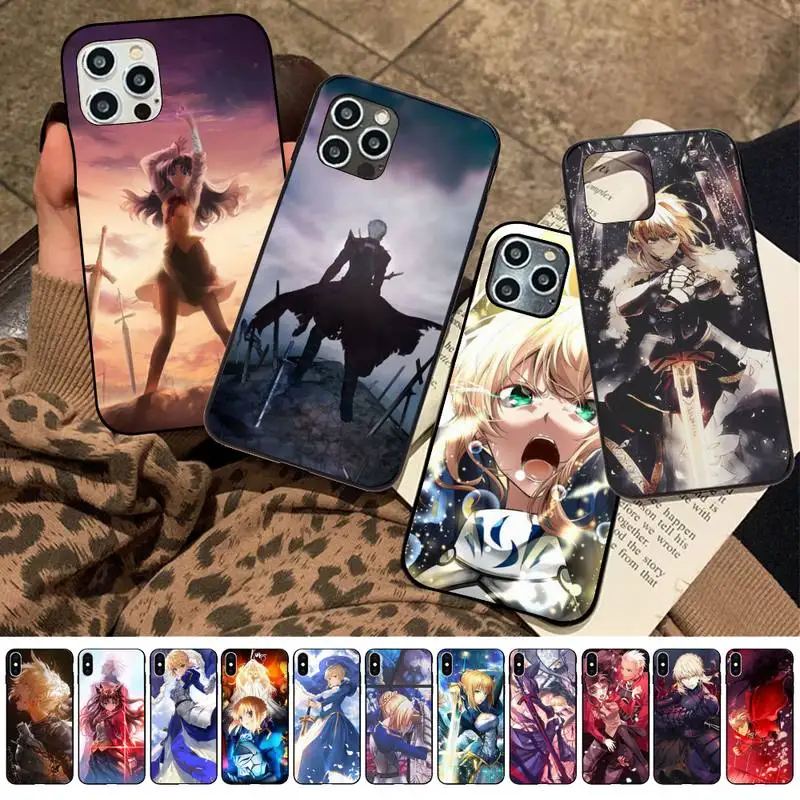 

Yinuoda Anime Fate Zero Stay Night Phone Case for iPhone 11 12 13 mini pro XS MAX 8 7 6 6S Plus X 5S SE 2020 XR case