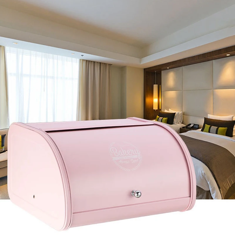 Металлическая откидная коробка для хлеба Пыленепроницаемая хранения кухонный