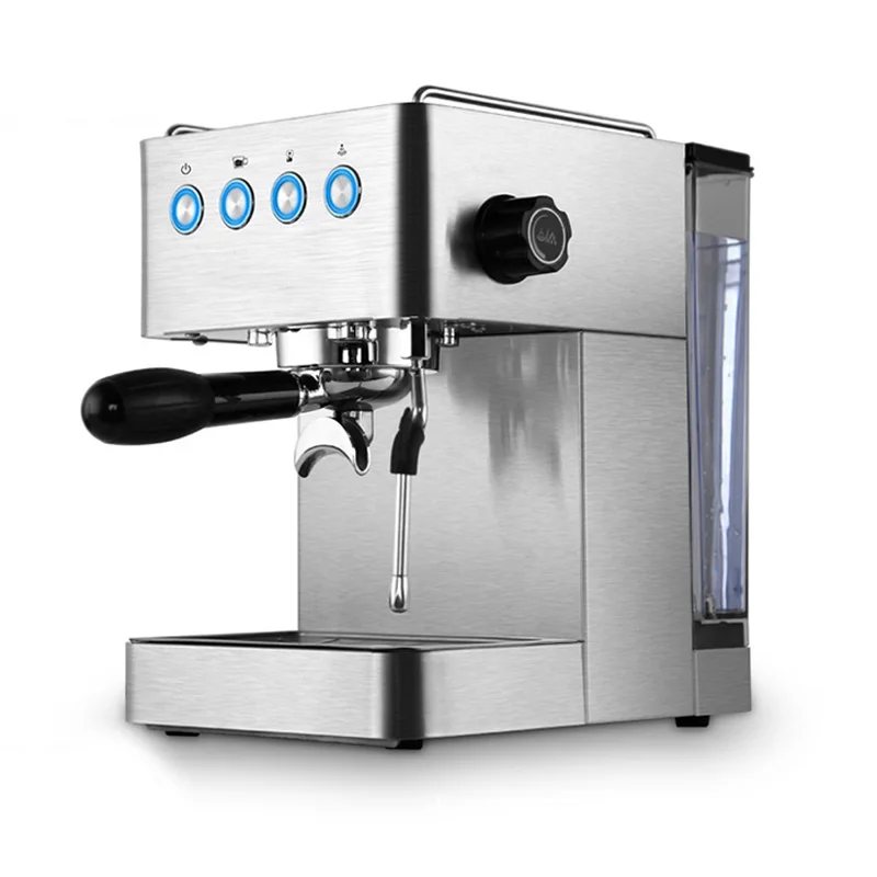 

1.7L Stainless Steel Body Full Semi-automatic Espresso Machine High Pressure Steam Milk Frother Machine 220V