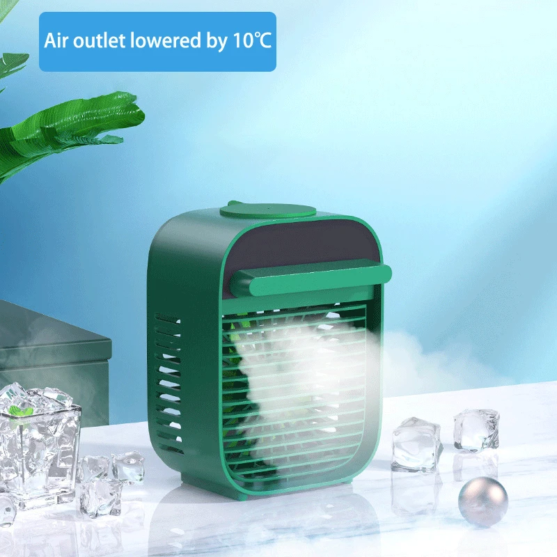 

3-скоростной бытовой воздухоохладитель, портативный мини-кондиционер, вентилятор для спальни и офиса, перезаряжаемый кондиционер с водяным...