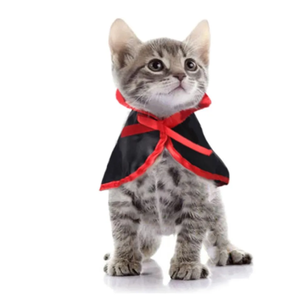 

Pet Cosplay Cat Accessories Clothes Costume Chat Funny Halloween For Small Dog Outfit Cape Vampire Cloak Puppy Party Supplies