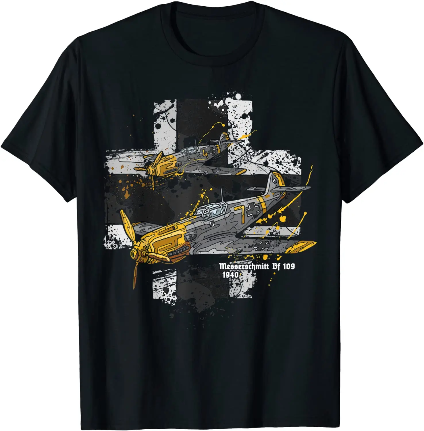 

Bf 109 World War II Aircraft History Summer Cotton O-neck Short Sleeve T-shirt