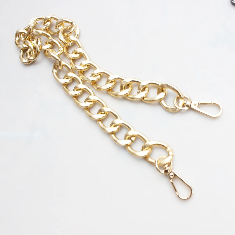 30/60/100cm Silver Gold Bag Chain Replacement Purse Chain Shoulder Strap Long Handbag Handles Metal Chain Bag accessories