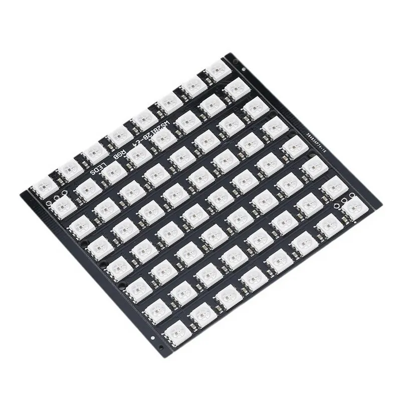 8x8 64 СВЕТОДИОДНЫЙ матричный WS2812 светодиодный 5050 RGB Полноцветный драйвер платы для