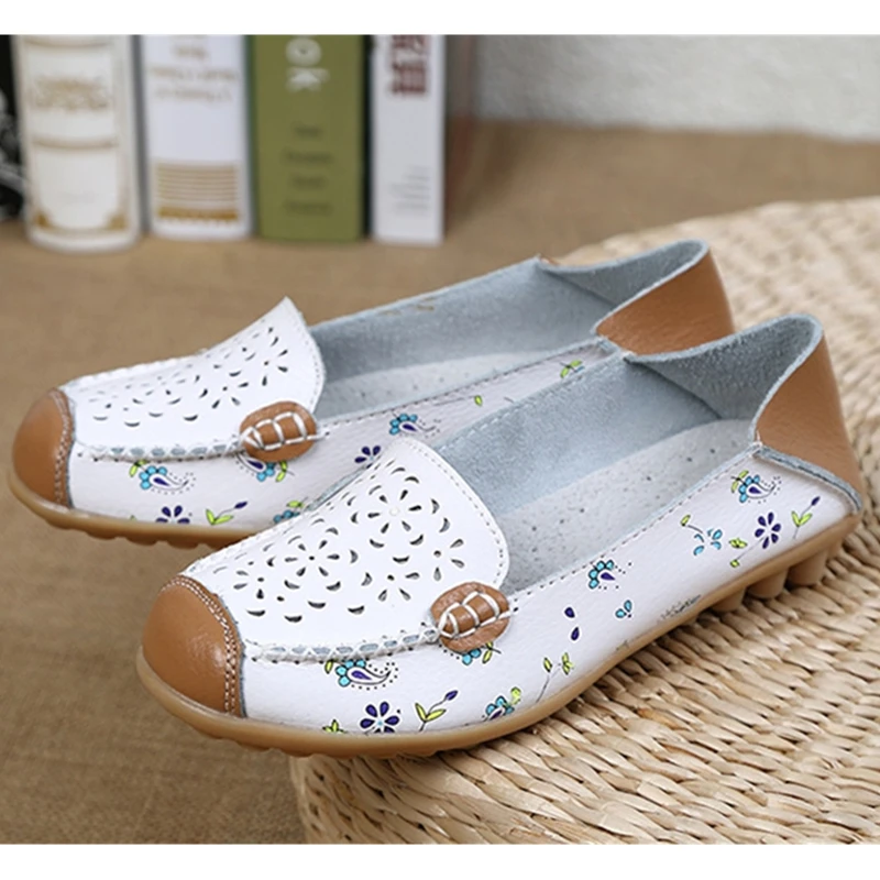 Для женщин натуральный спилок кожа лоферы балетки плоская подошва с вырезом