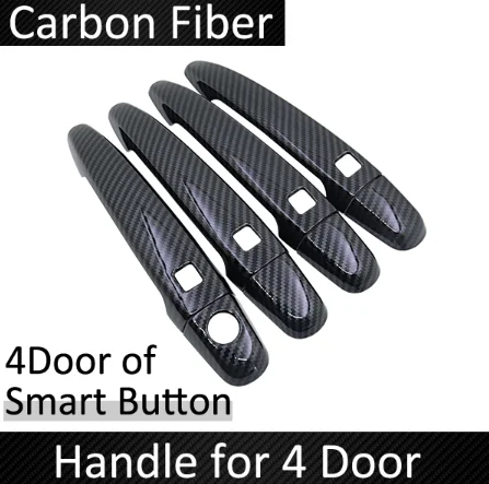 

Черное углеродное волокно для Toyota Premio Allion T260 2008 ~ 2019 2009 2010 2011 2012 2013 2014 2015 крышка дверной ручки автомобильные аксессуары