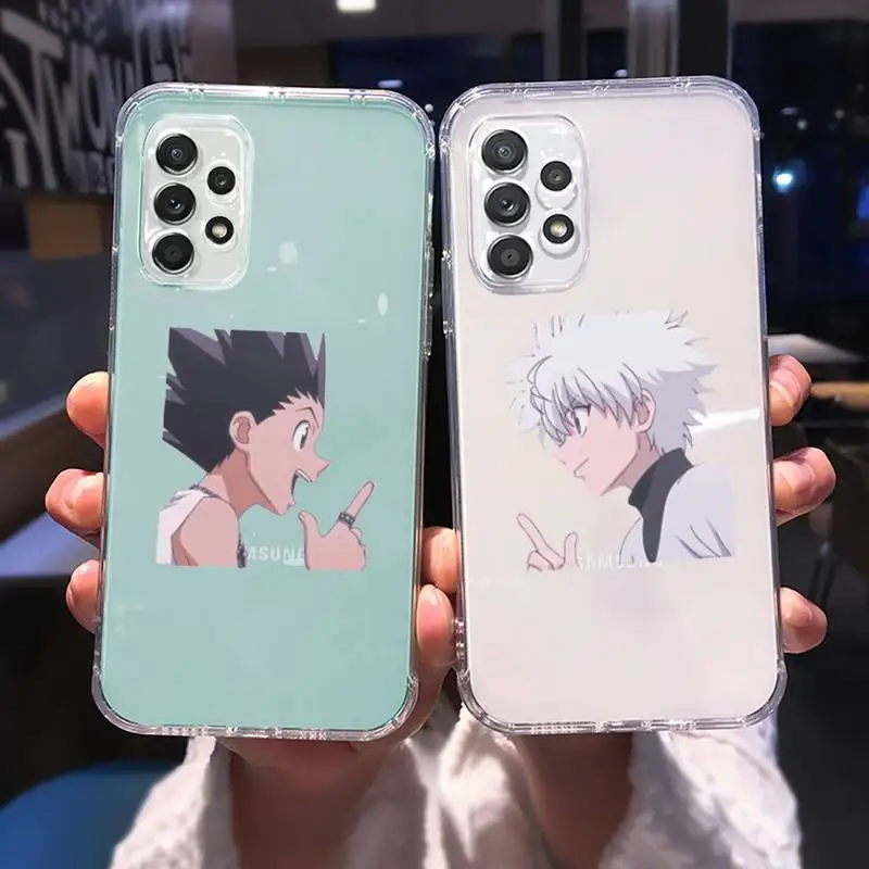 

Hunter X Hunter anime Phone Case Transparent For Samsung Galaxy A S 8 9 10 12 20 21 40 50 52 51 70 71 2019 fe 5g ultra plus