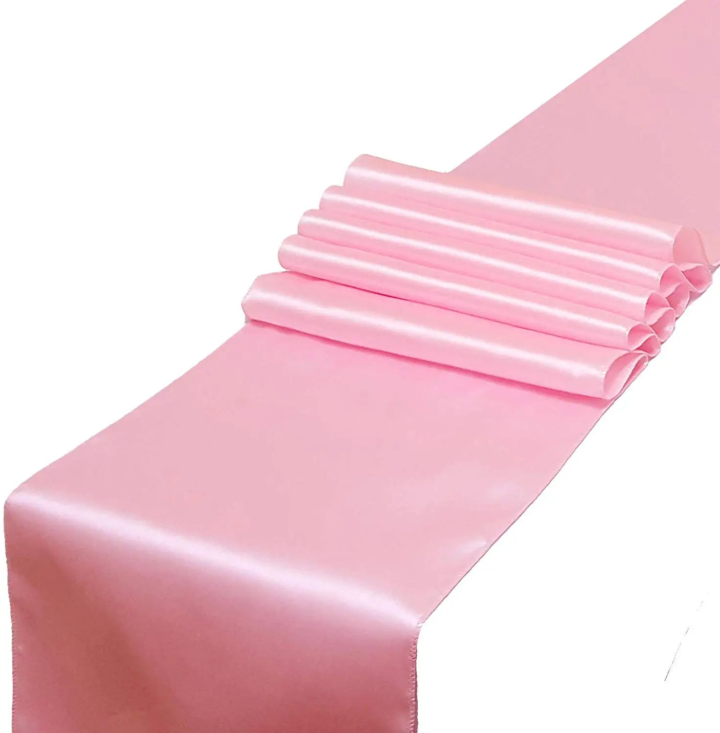 

Pack of 100% Satin Silk Table Runners 30X275CM Polyester Bright Colors Silk Table Runner for Party Wedding Banquet Decoration