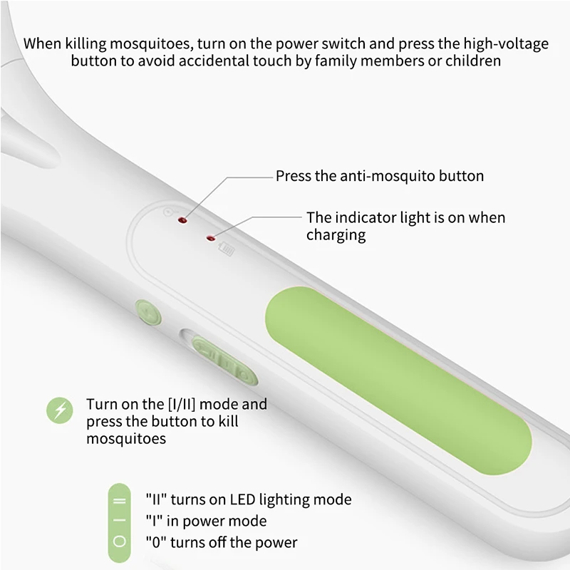 

Newest USB Rechargeable Electric Mosquito Flying Swatter Bug Zapper Racket Insects Killer With LED Illumination Bug Racket