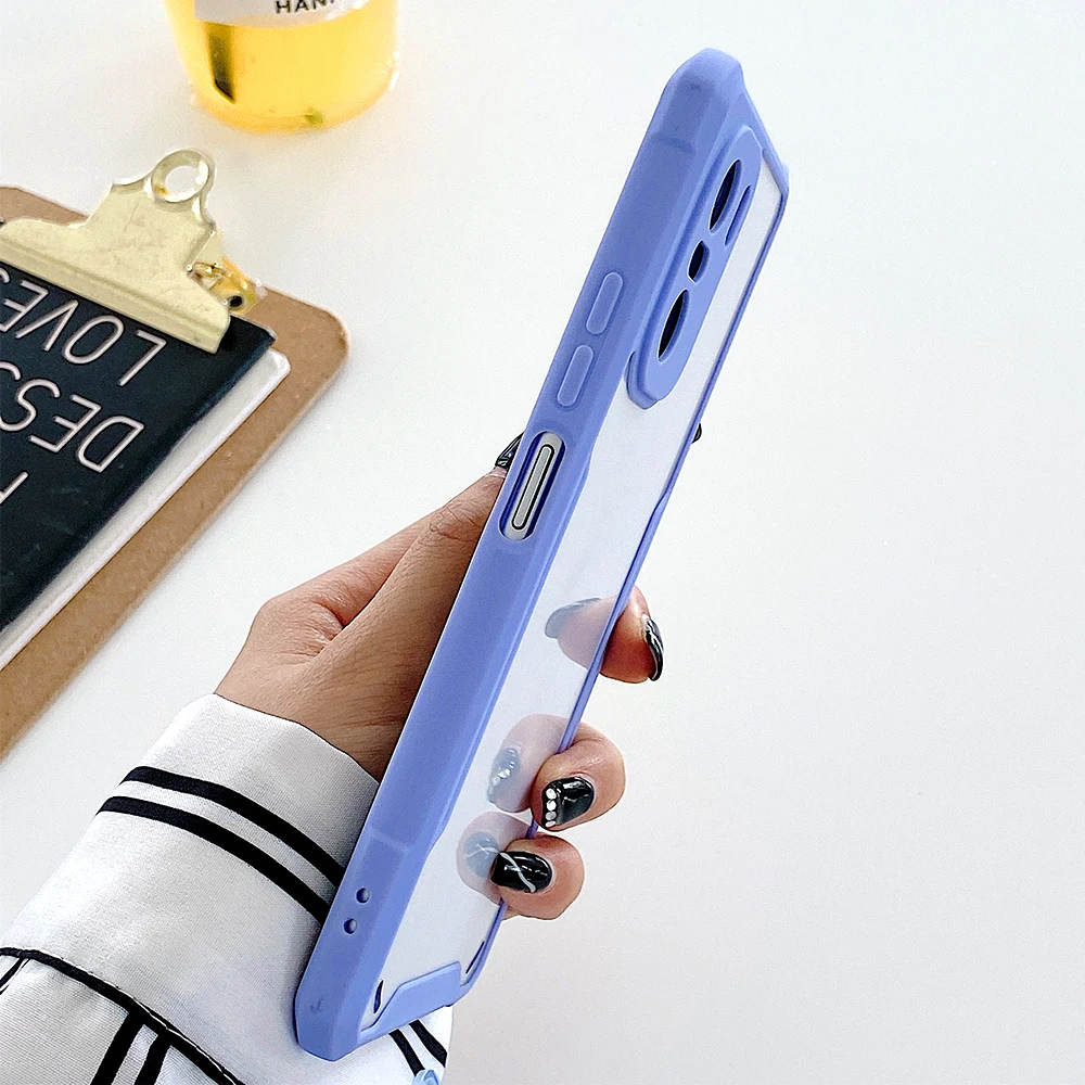 

Shockproof Case for Xiaomi Redmi Note10 Pro Max Case Transparent Coque for Xiaomi Mi 11 Lite 5g 11i Redmi K40 Note 10 Pro Cover