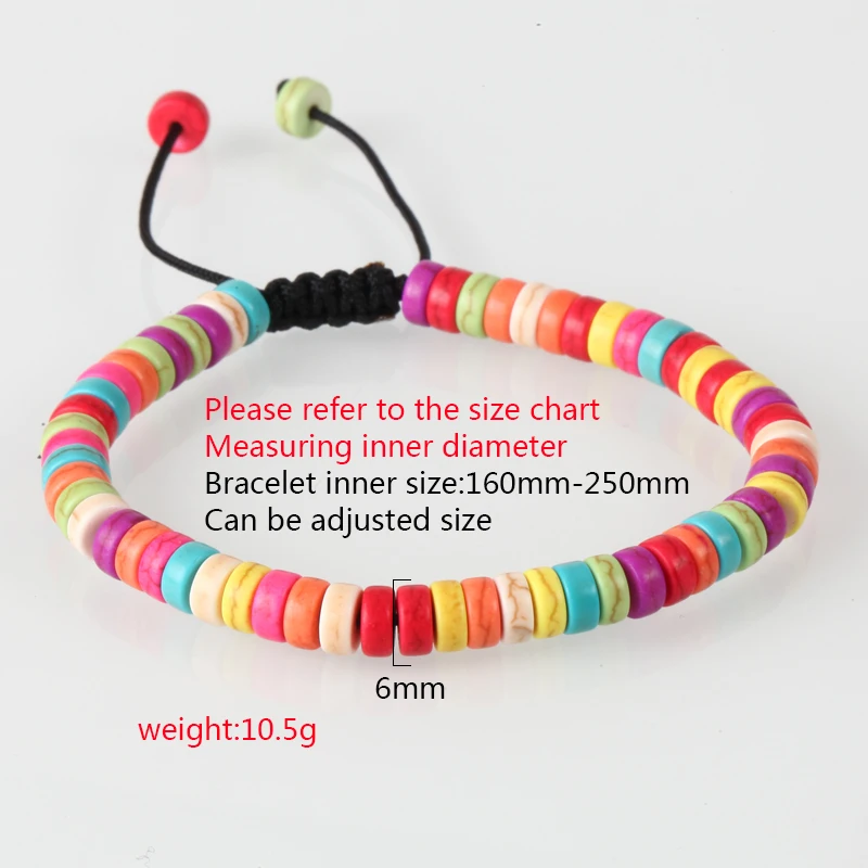 Мужские и женские браслеты в богемном стиле разноцветные радужные с шармами бохо