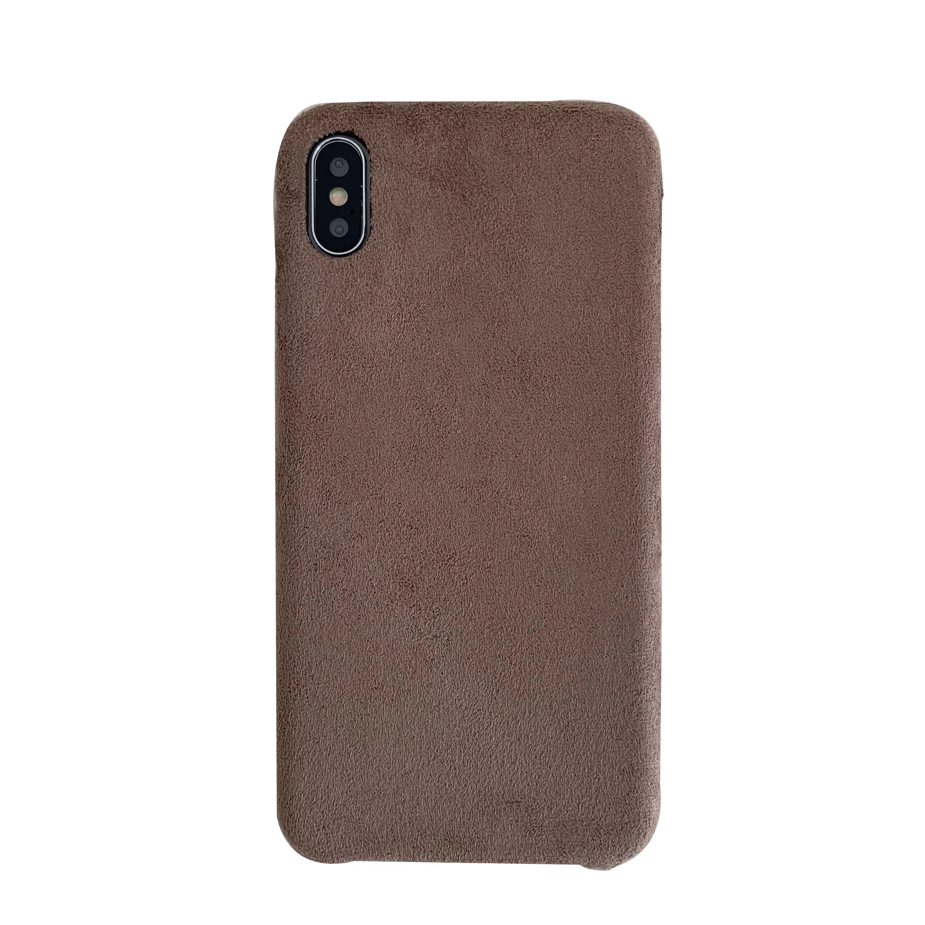 Бархатный зеленый тканевый чехол для телефона для iPhone 11 Pro Max XR X XS MAX мягкая ткань для вина роскошный чехол s для iPhone 6 6s 7 8 Plus чехол - Цвет: Серый