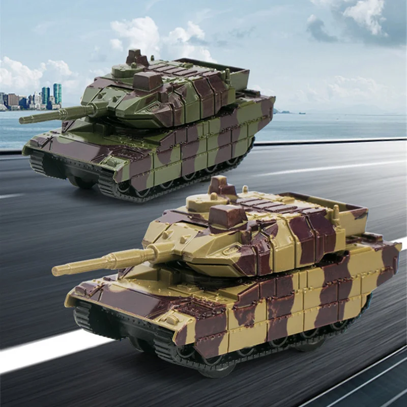 

4Pcs/lot Cartoon Mini Pull Back Military Battle Tank Car Model Toy For Boys Children Educational Play Games Toys Random Color