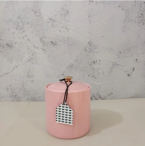 D Скандинавский подсвечник с крышкой ручной работы банка Diy дома соль банка для сахара стол украшения дома банки для хранения fornazettti - Цвет: D
