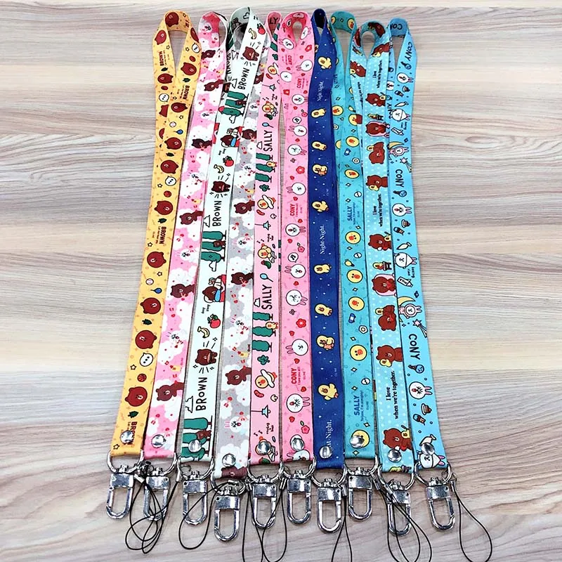 Ремешок для телефона с милым мультяшным рисунком ремешок ключей ID карта