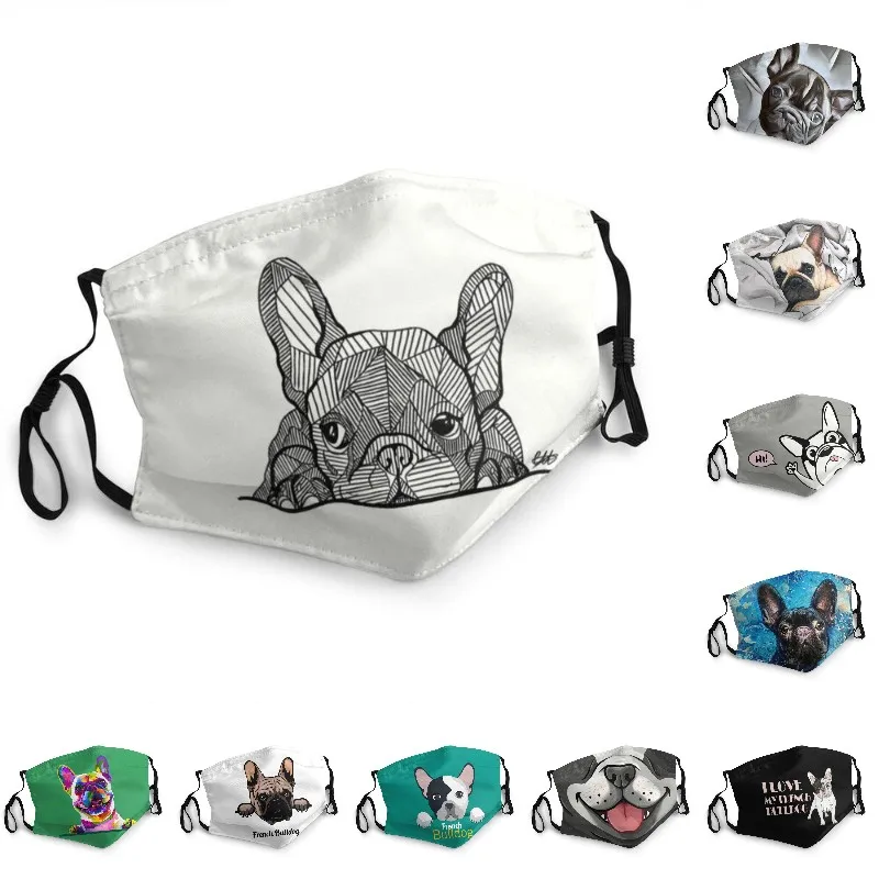 

Маска-респиратор Kawaii «Французский бульдог» для взрослых