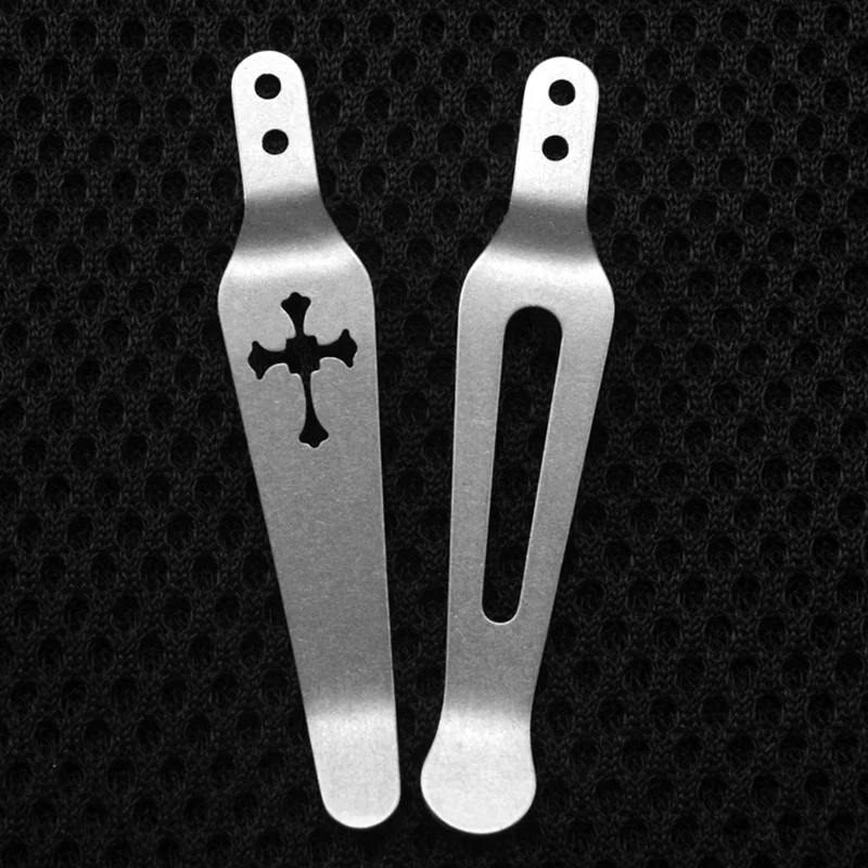 

Titanium Alloy Fold Knife Back Clip Pocket Clamp for Rick Hinderer XM18 XM24 Zero Tolerance ZT 0055 0560 0561 0808 0450 0850 DIY
