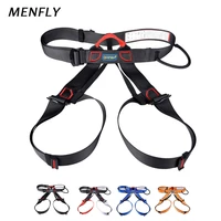 menfly climbing harnesses camping outfitting safety belt waist support zipline equipment half body aerial survival accessories