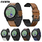 Ремешок для наручных часов FIFATA для Garmin Fenix 5 6 6X 5X 3, браслет для Fenix5 Plus6 ProForerunner935 945, кожа + силикон
