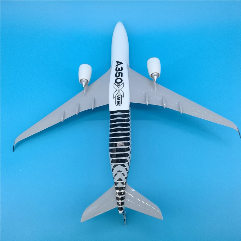 

47cm Black Airbus A350-XWB Prototype Carbon Fiber Aircraft Model Decoration Collection Collectible Airplane Models Adult Toys