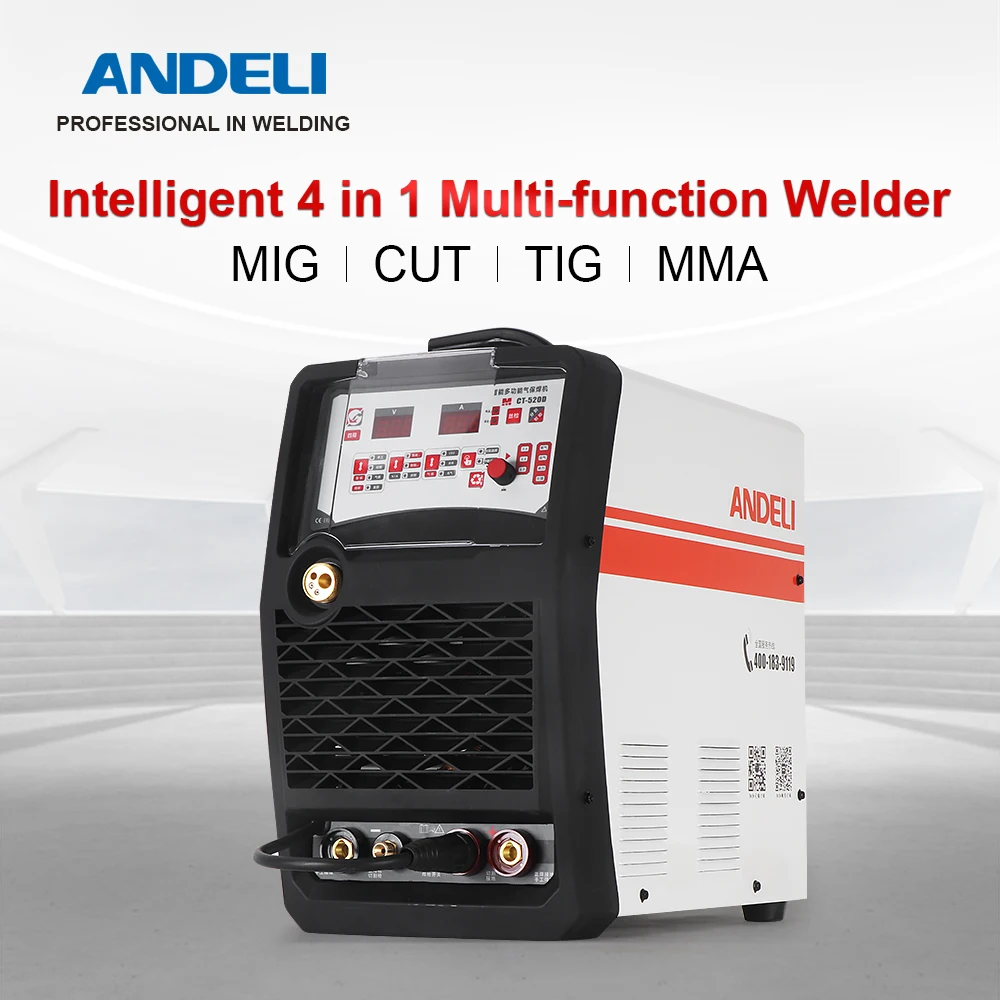

ANDELI Smart Single Phase MIG/CUT/TIG/MMA 4 in 1 Multi-function Welding Machine Inverter Welding Machine Welder
