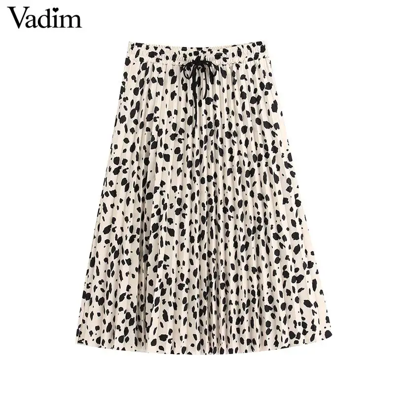 Женское элегантное платье vadim плиссированная юбка с принтом галстук на завязках