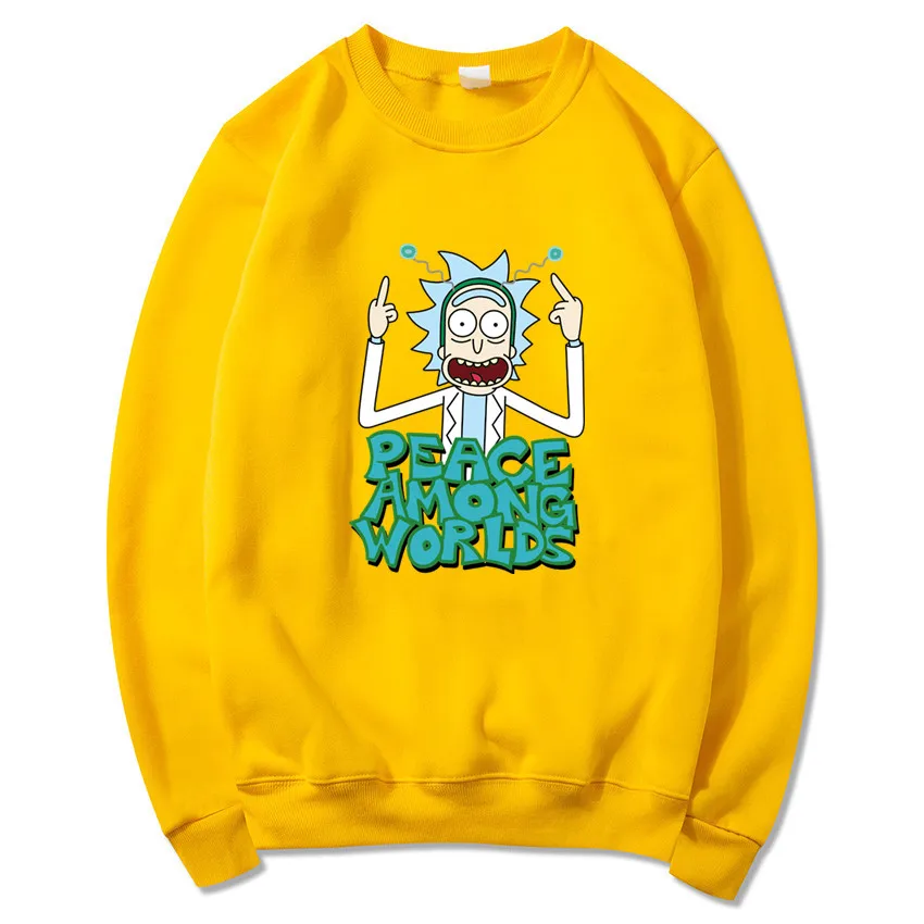 IGGY Новый Рик Морти мужские свитшоты с буквенным принтом Мужские толстовки