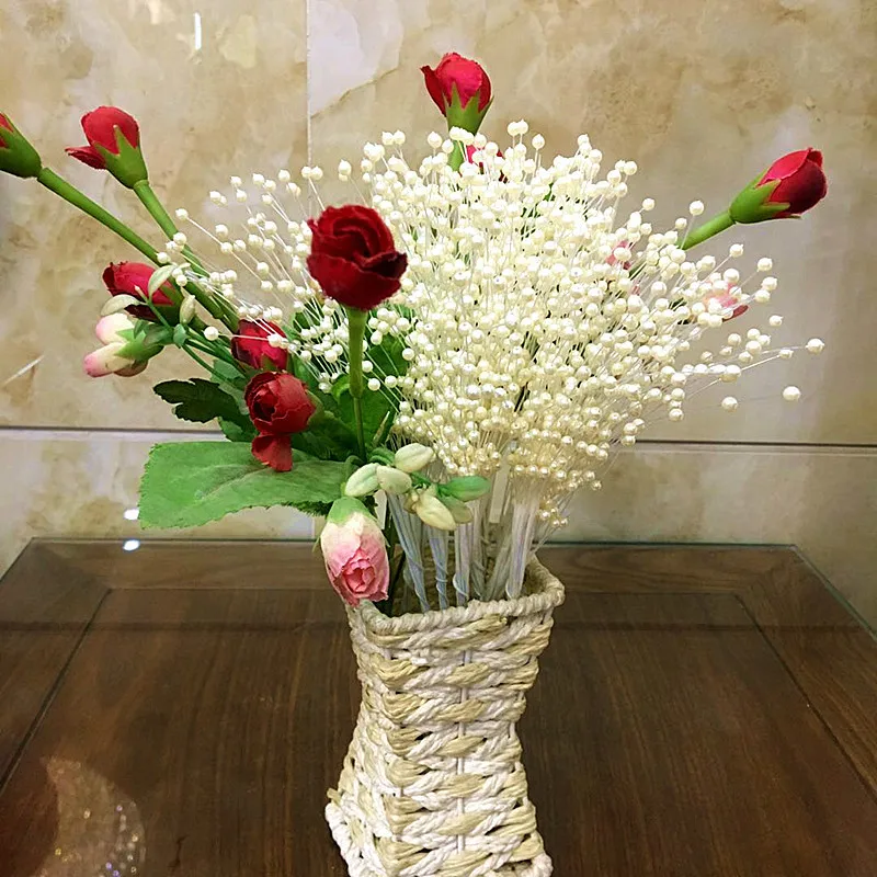 10 шт. жемчужные звездочки свадебные искусственные сушеные цветы букет украшение