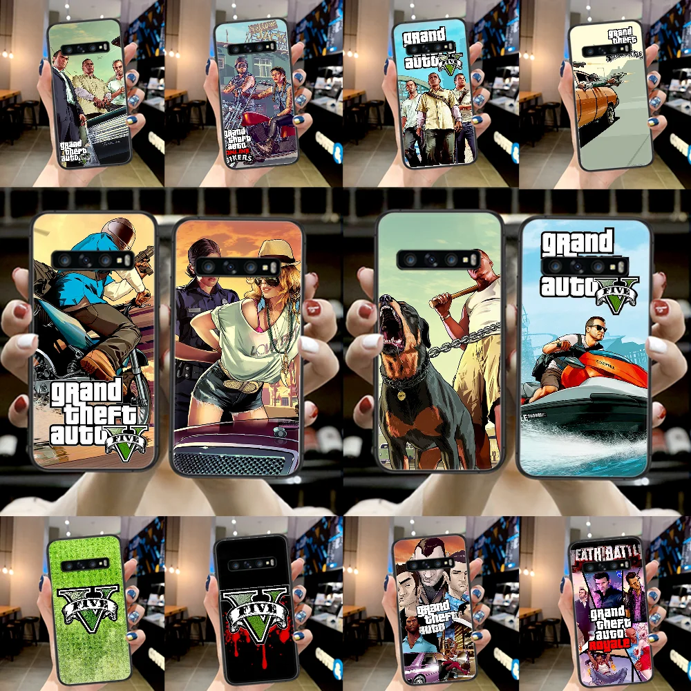 

Gta 5 Grand Theft Auto V Game Phone Case For Samsung Galaxy Note S 8 9 10 20 Plus E Lite Uitra black Cover Painting Cell Soft