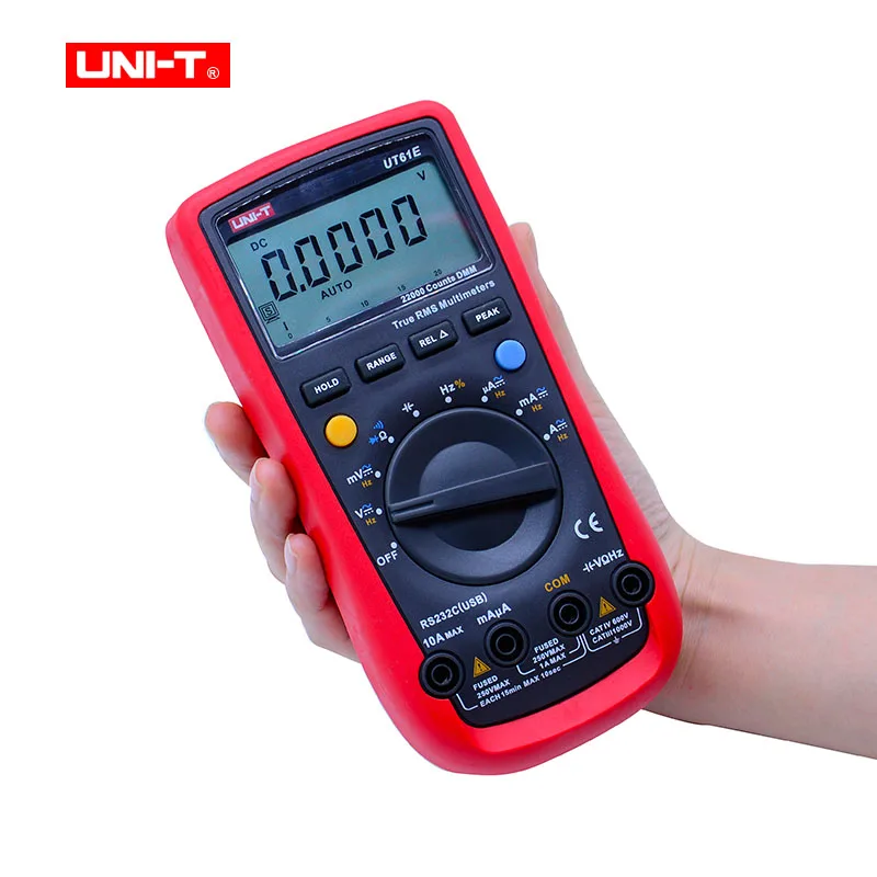 UNI-T UT61A UT61B UT61C UT61D UT61E Цифровой мультиметр True Rms AC DC измеритель CD-диск с программным