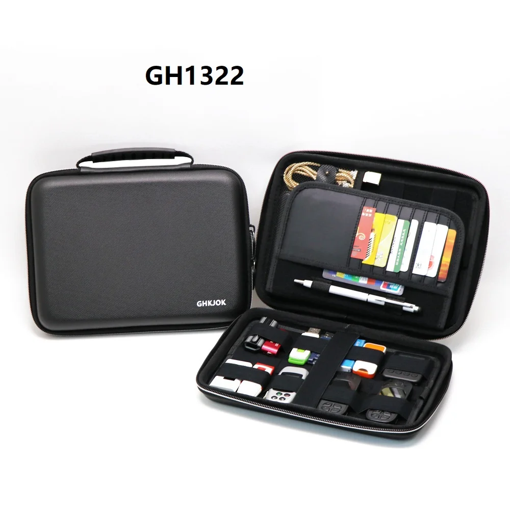GUANHE сумка Органайзер для кабеля электроники USB флеш накопитель карта памяти HDD