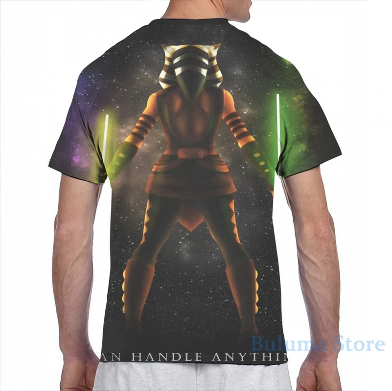 Мужская и женская футболка Ahsoka Tano I Can обращаться с чем угодно модная принтом топы