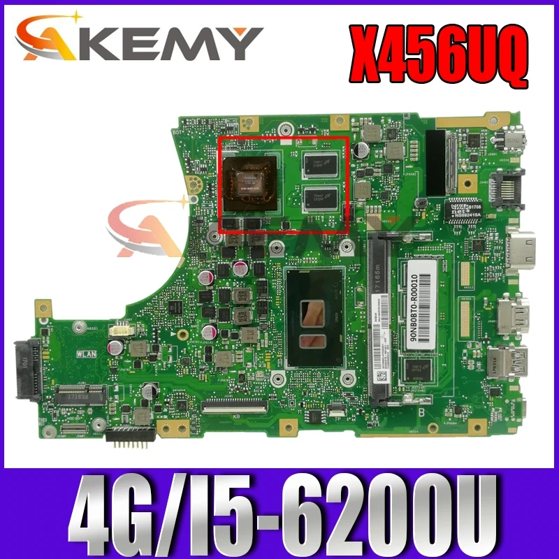 

X456UQ MB._4G/I5-6200U/AS V2G mainboard REV 2.0 For ASUS X456UV X456U X456UQK X456UVK X456 X456UQ laptop motherboard Test ok
