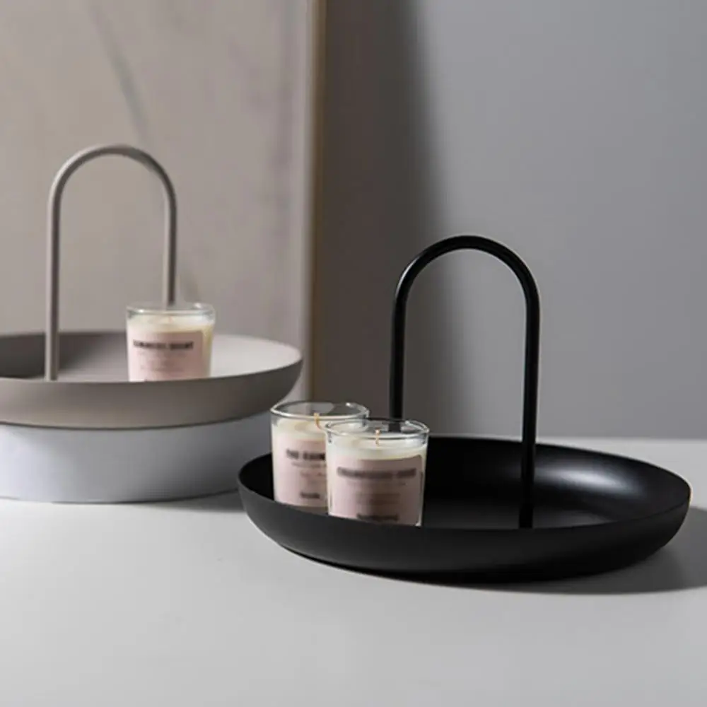 Настольный поднос в скандинавском стиле круглые пластиковые лотки для ювелирных