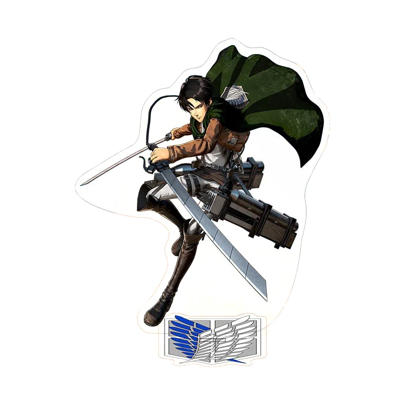 

Anime Figure Attack on Titan Double Sided Acrylic Stand Model Shingeki no Kyojin Plate Desk Decor Standing Sign for Friend Gifts