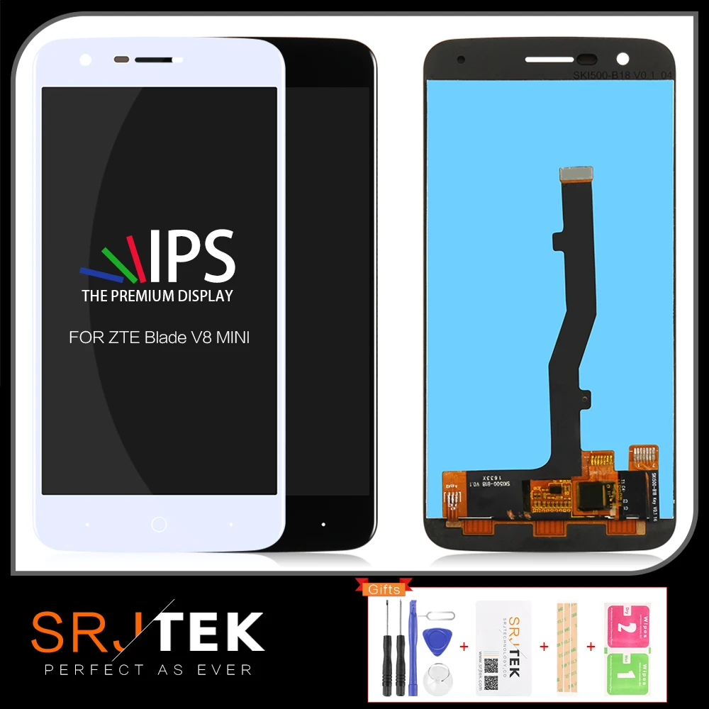 SRJTEK 5.5'' For ZTE Blade V8 Lite LCD Display Matrix Touch Digitizer Assembly Sensor Screen Replacement | Мобильные